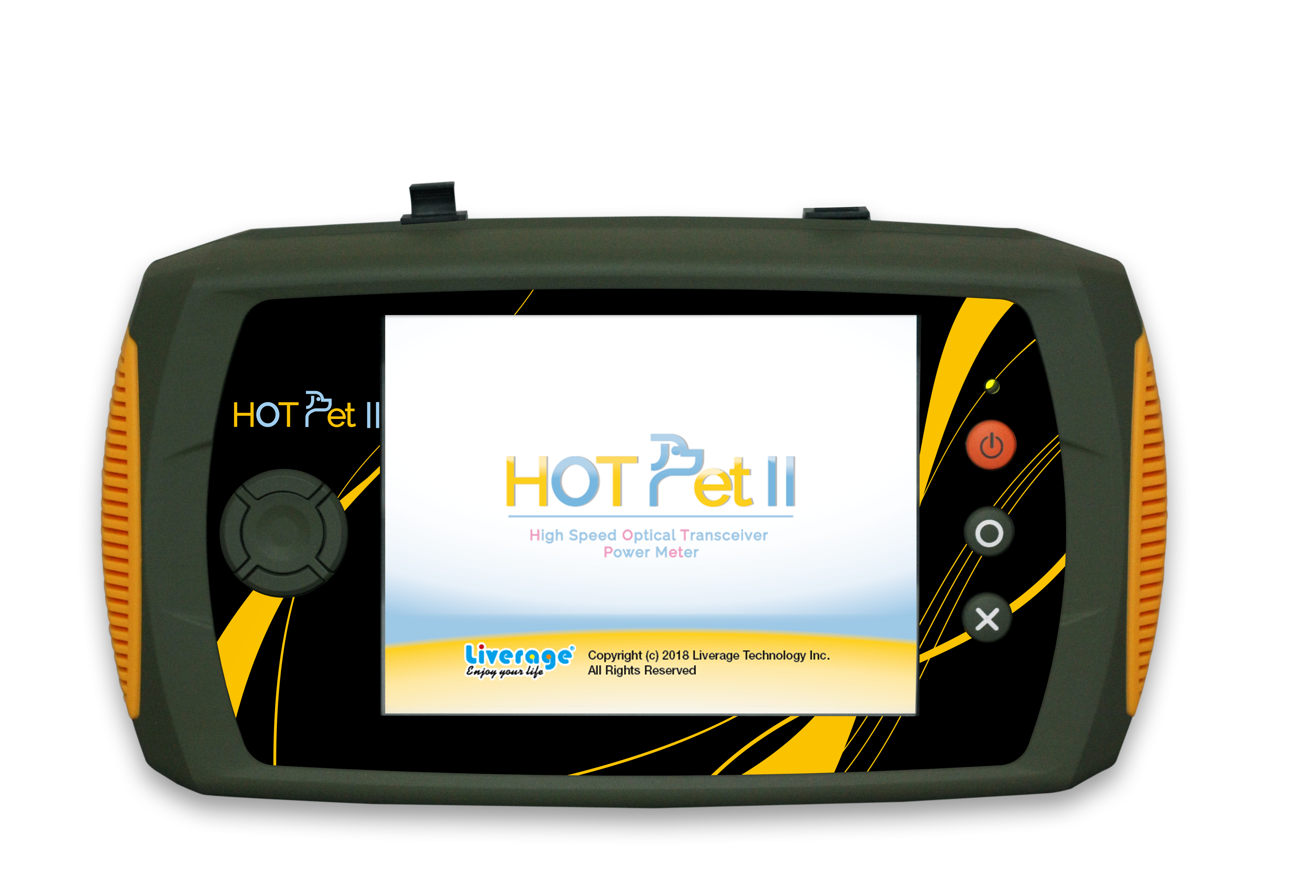 The HOT Pet II is designed for 40 Gbps ~ 400 Gbps optical networking power meters.